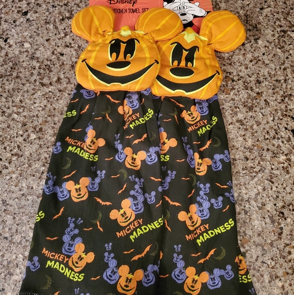 Disney Mickey Pumpkin kitchen dish towels